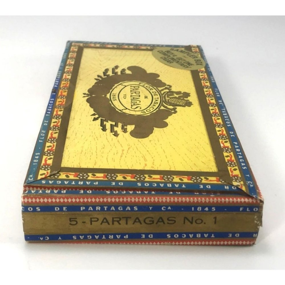 Partagas No. 1 Wood Cigar Sampler Box Mini Handmade Cigars Empty Box - Picture 3 of 7